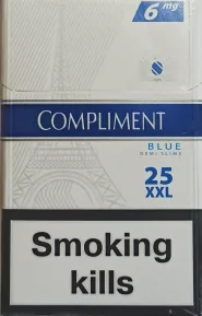25 ШТ. Сигареты "Compliment" Demi Slims Blue ( Dutty Free ) (Комплимент синий). Цена за блок (8 пачек) 0