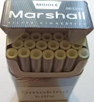 Сигареты "Marshall middle" Deluxe. (Маршал мидл ). Цена за блок (10 пачек) 0