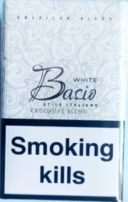ORIGINAL!!! Сигареты " Bacio white " Картон ("Басио белый ") duty free. Цена за блок (10 пачек)