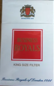 Сигареты "Business Royals" Red (KING SIZE FILTER) (Бизнес-Роялс красный). Цена за блок (10 пачек)