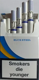 Сигареты "TT blue steel" ("ТТ синие") duty free. Цена за блок (10 пачек) 0