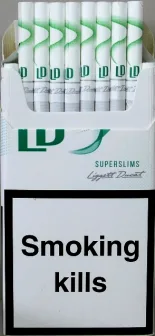 "LD menthol" Super Slims. (ЛД ментол Супер Слимс). Duty Free 0