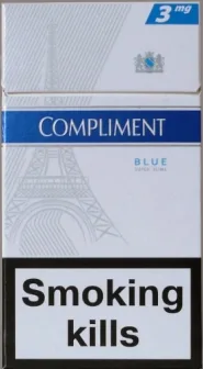 Сигареты "Compliment" super slims 3 (Комплимент супер слимс тройка). (duty free.) Цена за блок (10 пачек)