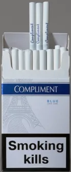 Сигареты "Compliment" super slims 3 (Комплимент супер слимс тройка). (duty free.) Цена за блок (10 пачек) 0