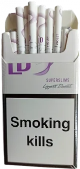 Сигареты "LD violet" Super Slims. (ЛД виолет Супер Слимс) (Duty Free). Цена за блок (10 пачек) 0