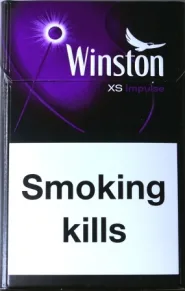 "Winston XS Impulse capsule". Duty free (Вінстон Слімс з капсулою).