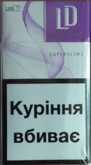 Сигареты "LD violet" Super Slims. Оригинал МРЦ 39.05 (ЛД виолет Супер Слимс). Цена за блок (10 пачек)