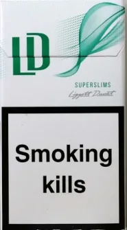 "LD menthol" Super Slims. (ЛД ментол Супер Слимс). Duty Free 