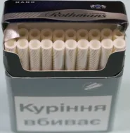 Оригинал. Сигареты «Rothmans slim nano blue» тройка турбо (Ротманс) (МРЦ 51.43) Цена за блок (10 пачек) 0