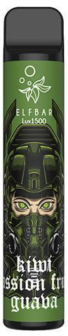 Одноразовая Pod система Elf Bar Lux 1500 Kiwi Passion fruit Guava 50 мг 850 мАч 0