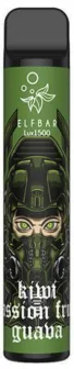 Одноразовая Pod система Elf Bar Lux 1500 Kiwi Passion fruit Guava 50 мг 850 мАч 0