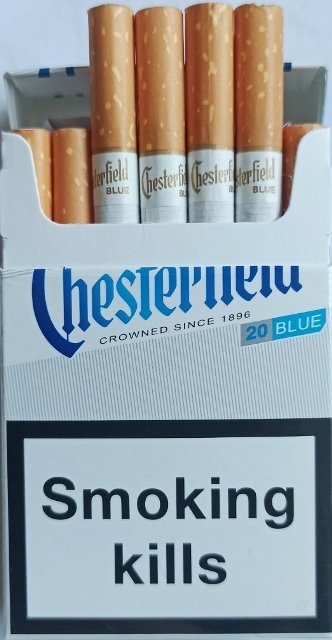 Цигарки Chesterfield blue картон! (Честерфілд синій) (duty free) Ціна за блок (10 пачок) 0
