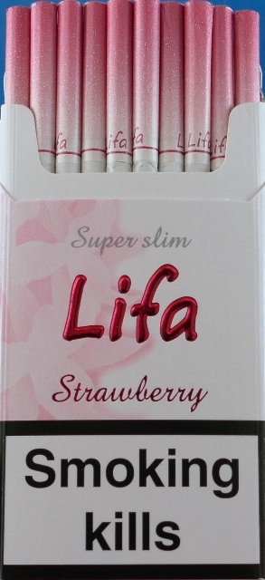 Сигареты «lifa super slim strawberry » (Лифа клубника). (duty free.) Цена за блок (10 пачек) 0