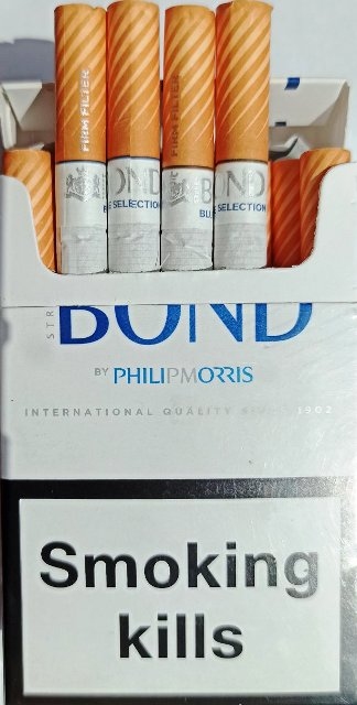 Цигарки BOND PHILIP MORRIS (Бонд Філіп Морріс сині) (duty free) Ціна за блок (10 пачок) 0