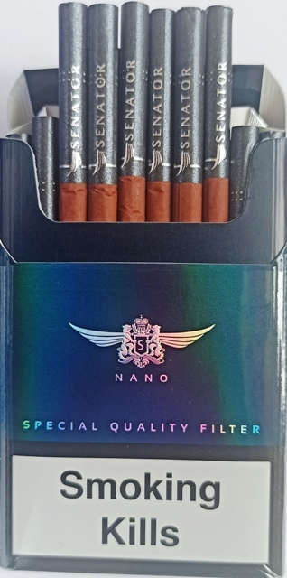 Цигарки SENATOR winegrape slims nano (Сенатор виногад) (Duty Free) Ціна за блок (10 пачок) 0