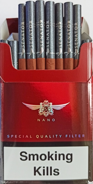 Сигареты SENATOR pipe tabacco aroma   slims nano (Сенатор Трубка) (Duty Free) Цена за блок (10 пачек) 0
