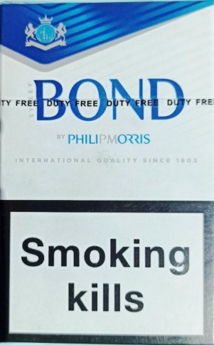 Сигареты BOND PHILIP MORRIS (Бонд Филип Моррис синие) (duty free) Цена за блок (10 пачек)