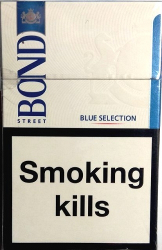 Сигареты  BOND blue selection «silver»  (Бонд голубая селекция «Серебряный») (duty free). Цена за блок (10 пачек)