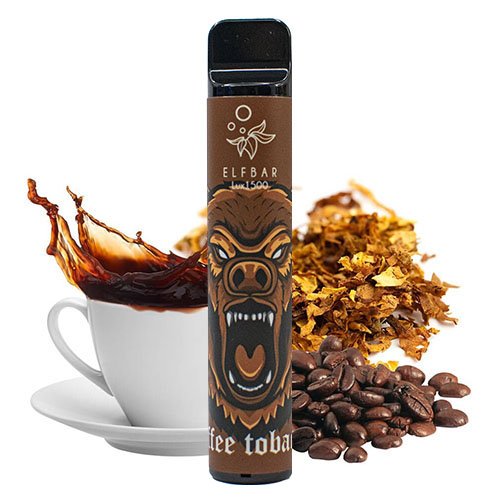 Одноразовая Pod система Elf Bar Lux 1500 Coffee tobacco 50 мг 850 мАч