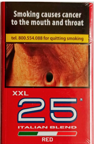25 шт (товсті). Сигарети