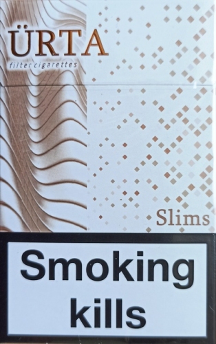 Сигареты URTA slims White (Юрта слимс белые) (duty free) Цена за блок (10 пачек)