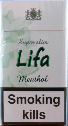 Цигарки lifa super slim menthol (Ліфа ментол). (duty free.) Ціна за блок (10 пачок)