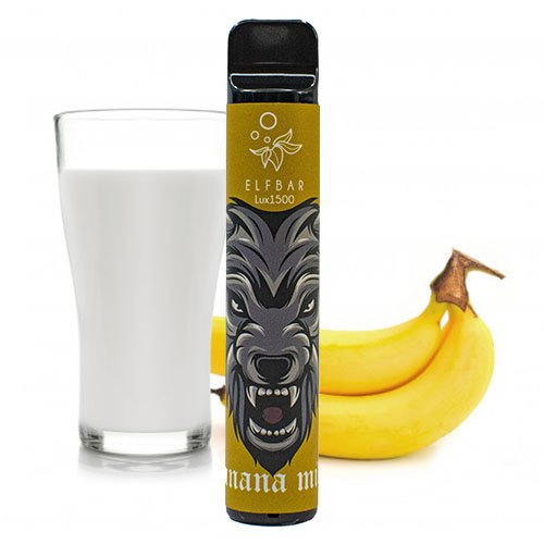Одноразовая Pod система Elf Bar Lux 1500 Banana milk 20 мг 850 мАч