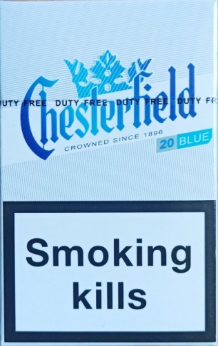 Сигареты Chesterfield blue картон! (Честерфилд синий) (duty free) Цена за блок (10 пачек)