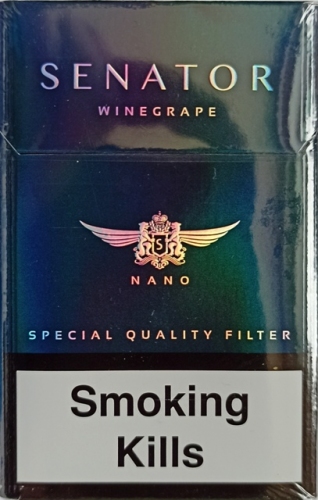 Сигареты SENATOR winegrape slims nano (Сенатор виногад) (Duty Free) Цена за блок (10 пачек)